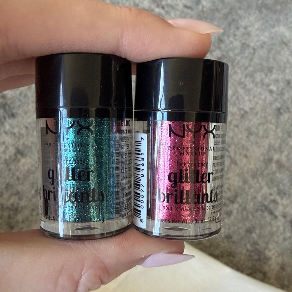 NYX glitter brilliant eye glitter x2